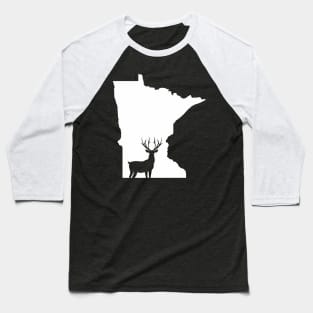 Vintage Minnesota Deer Hunting Aesthetic Baseball T-Shirt